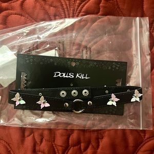 Butterfly Iridescent Choker from Dolls Kill